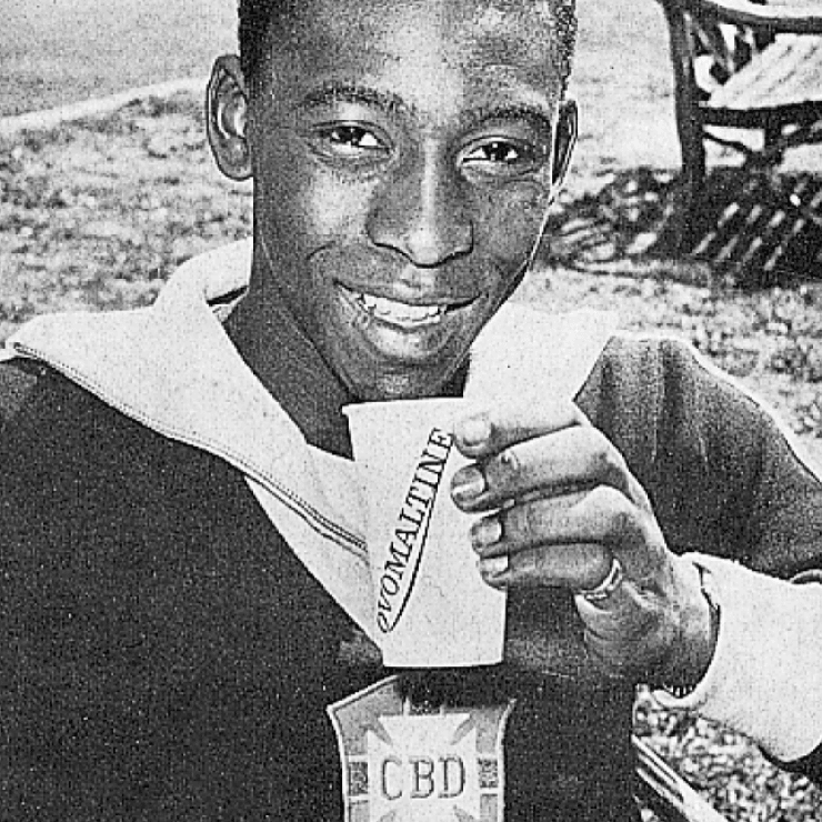 Pelé avec Ovomaltine